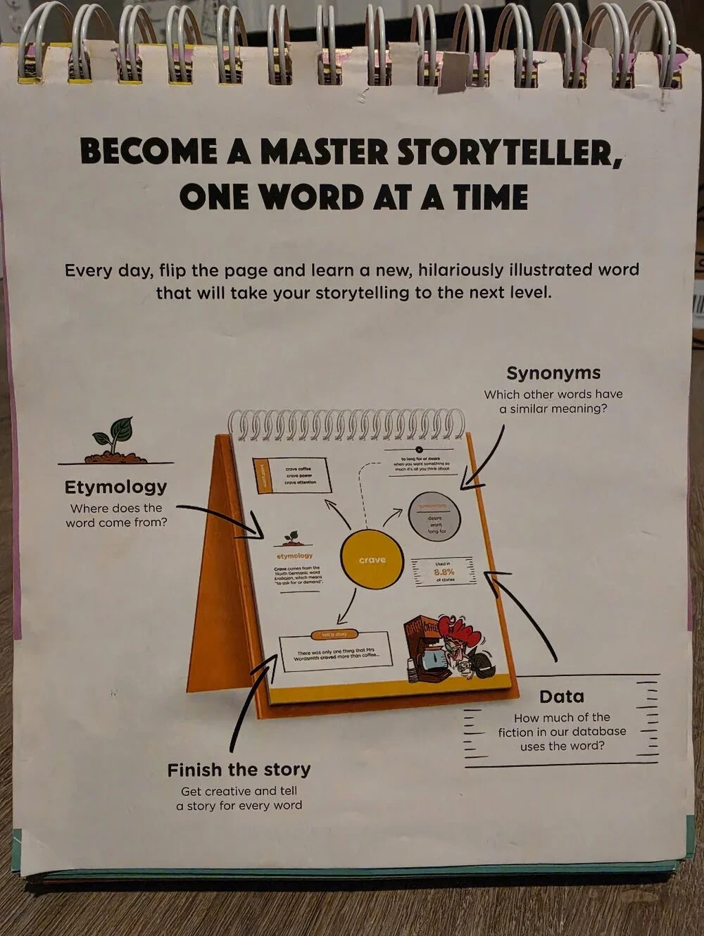 Mrs Wordsmith Storyteller's Word a Day - Tabletop Desk Homeschool Vocabulary ELA